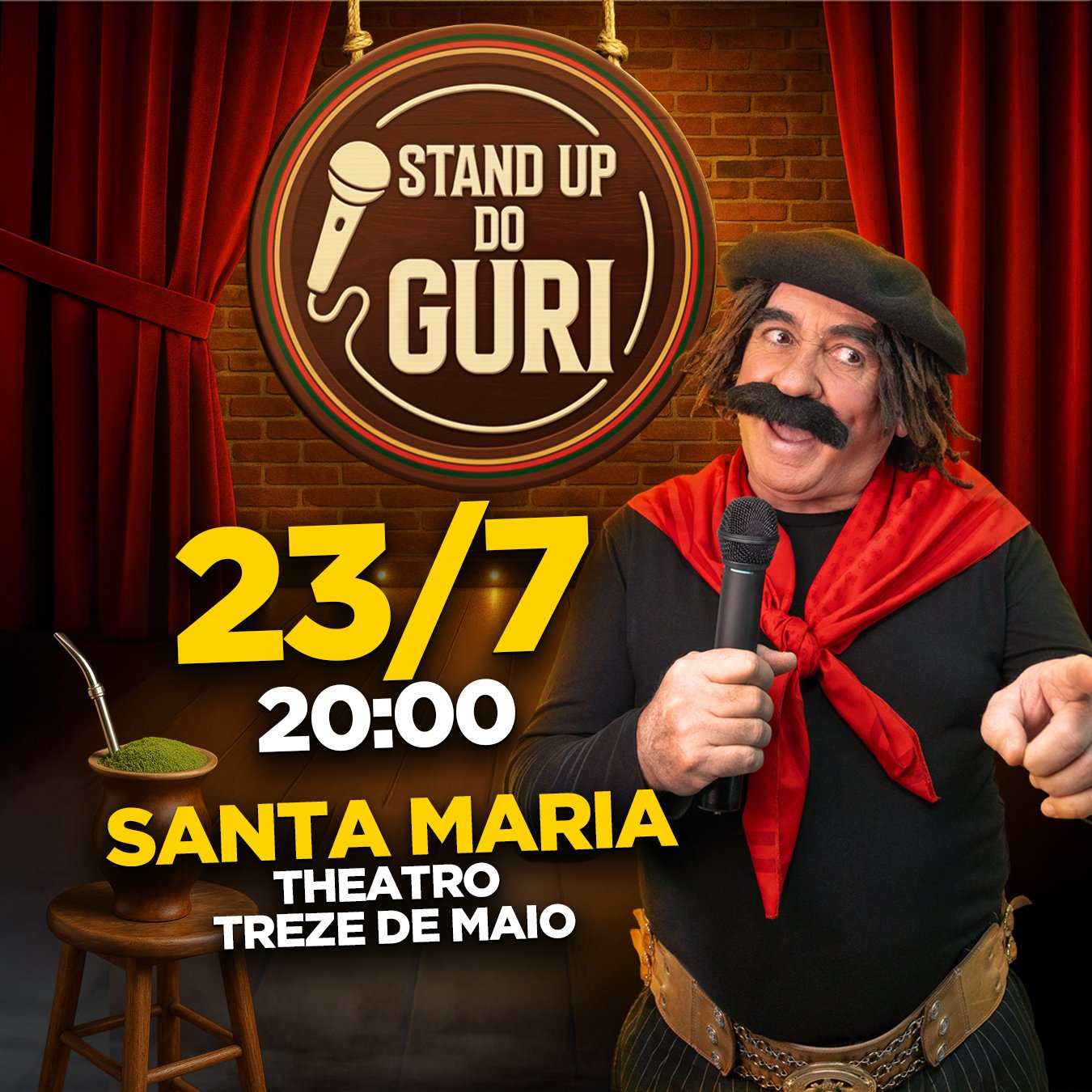 STAND-UP DO GURI DE URUGUAIANA — PELA PRIMEIRA VEZ EM SANTA MARIA!